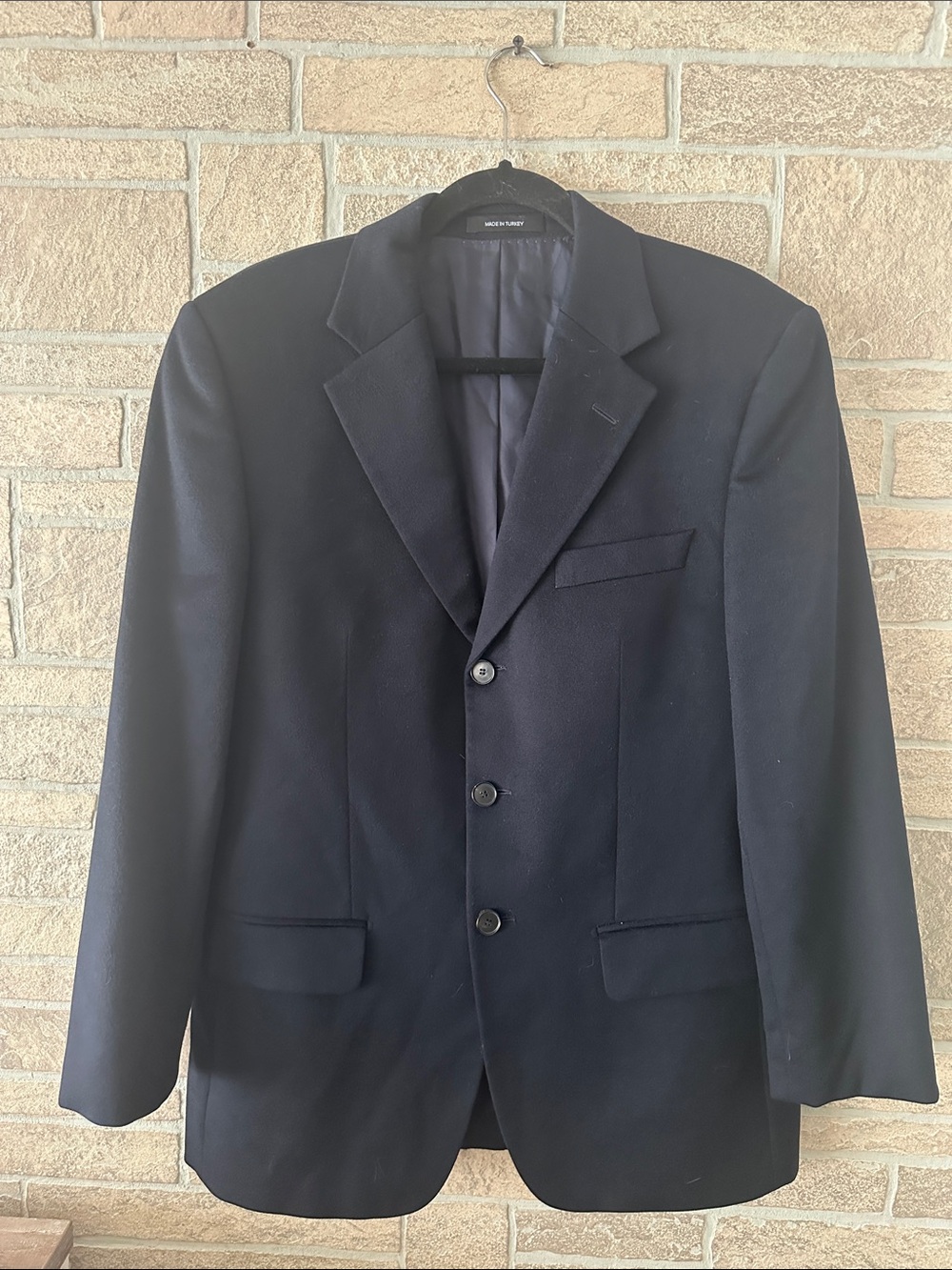 HUGO BOSS 38 Portman Navy Blue Cashmere Classic size 38 Blazer Sport Coat